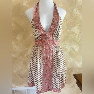 Worn once Bcbgmaxazria tie around neck dress